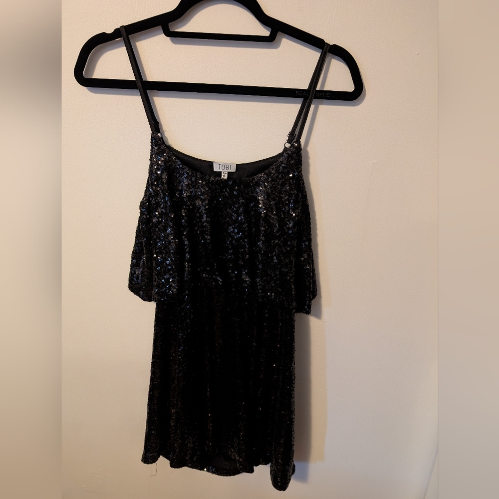 Tobi Black Sequin Dress
